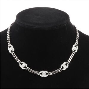 Chanel crystal CC choker necklace
